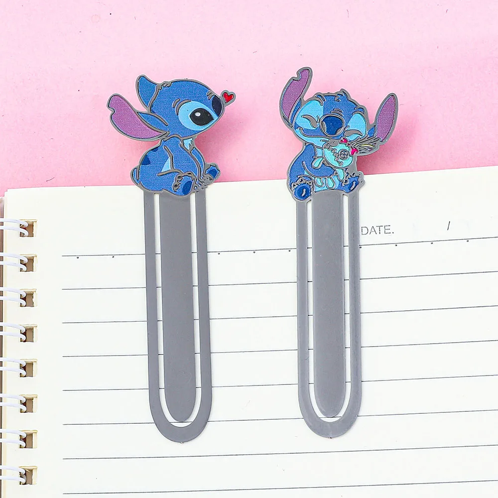 Cute cartoon stitch metal animal bookmarks bookish women sisters granddaughters gift reading accessories bookmarks stationery supplies