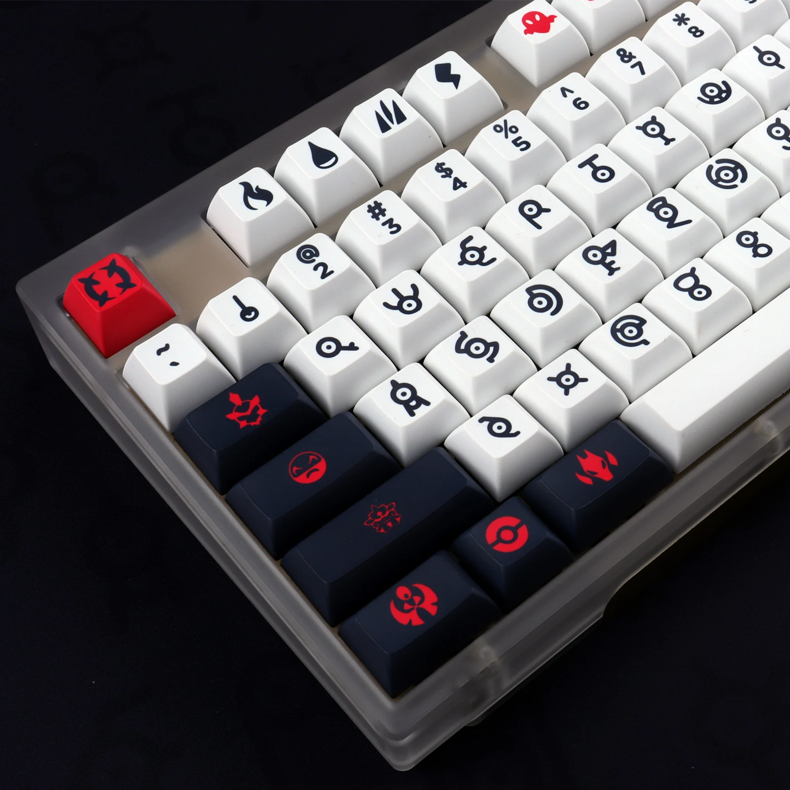 Unown Keycaps Kca Perfil Pbt Tintura Sub 143 Chaves Keycap para mx Interruptor Teclado Mecânico Personalizado Keycap - Imagem 4