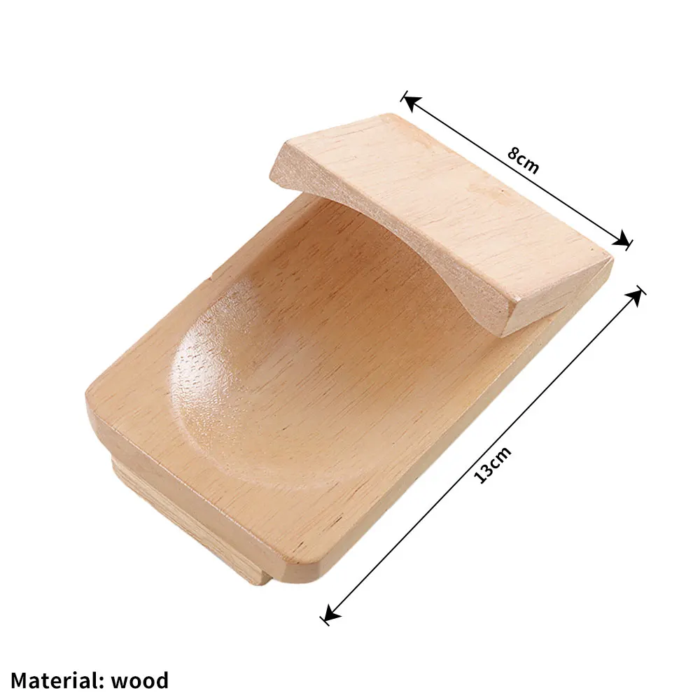 Premium Oyster Shucking Wood Tray with Seafood Clamp Holder