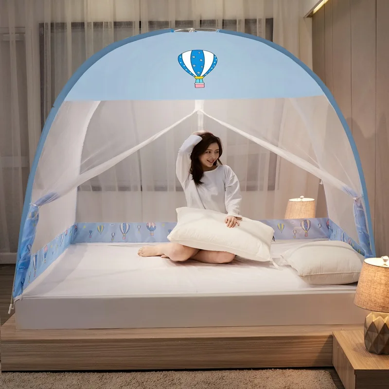 Summer Foldable Yurt Mosquito Net Bunk Bed Curtain For Adult Room