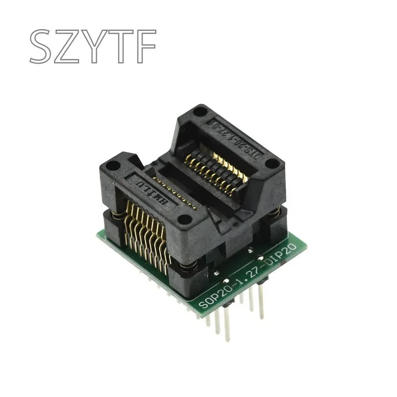 Top Quality Chip programmer SOP20 1.27   wide body SOP8 adapter socket to DIP20