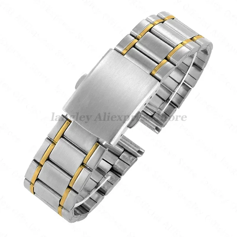 Stainless Steel Lightweight Watch Band with Clasp Closure
