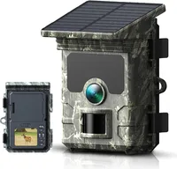 30MP 2K Solar Panel Hunting Camera Infrared Night Vision Monitoring Wildlife Trap Trail Camera Video Photo Recorder Cam 1