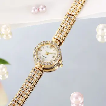 UTHAI W47 Fashion Light Luxury Temperament Women's Watch Round Diamond Clock Ladies  Jewelry Versatile Wristwatch 2