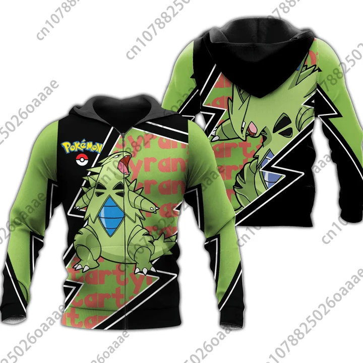 

Pokemon Tyranitar 3d Print Hoodie Men Women Casual Sweatshirt PKM Zipper Hoodie Fashion Streetwear Pullover Hoodie