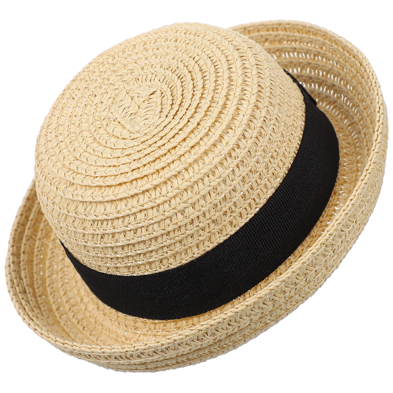 

Straw Hat Country Mini Hand Knitting Imitation Hand-knitted Hats Decor Child