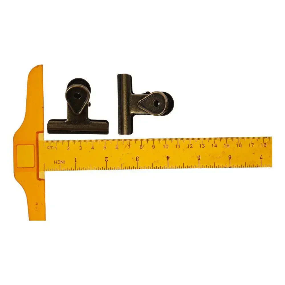 메탈 빈티지 브론즈 메탈 클립 1.97인치/5cm 브론즈 스테인리스 스틸 롱 테일 클립 문서 보관 티켓 클립 오피스용