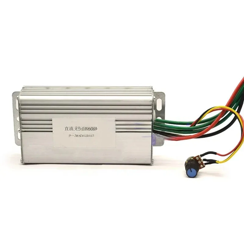 1650W 30A 18-55V 홀 없음 DC 브러시리스 모터 속도 컨트롤러 드라이버 24V 36V 48V 속도 조절기 제어 스위치(전위차계 포함)