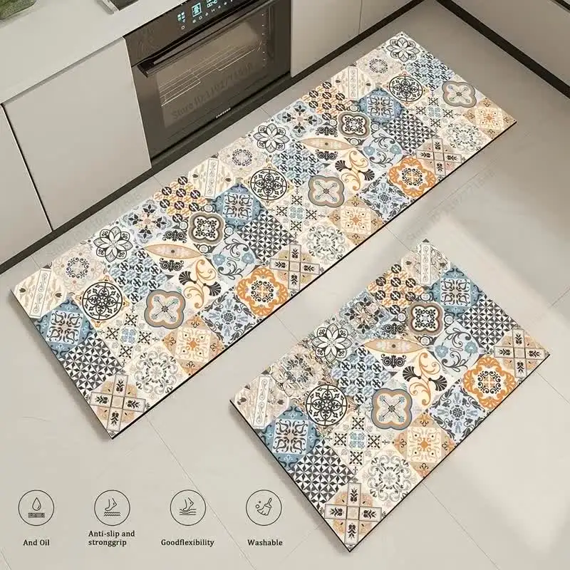 Кухонный коврик из хрустального бархата