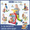 VATOS Baby Walker 5 in 1 Sit-to-Stand Learning Scooter Balance Bike Push Walker Table Toys with Music for Toddlers Infant Kids 2