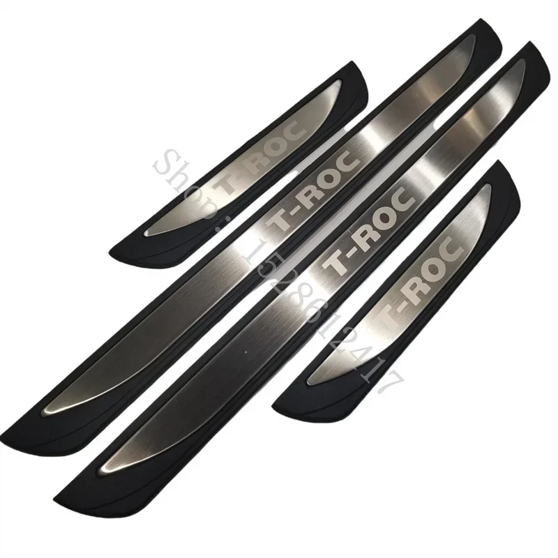 Accessori Per Auto In Plastica Originali Pedale Per Davanzale Della Porta Auto Benvenuto Copertura Per Piastra Scuff Per Vw/Volkswagent-Roc T Roc 2018