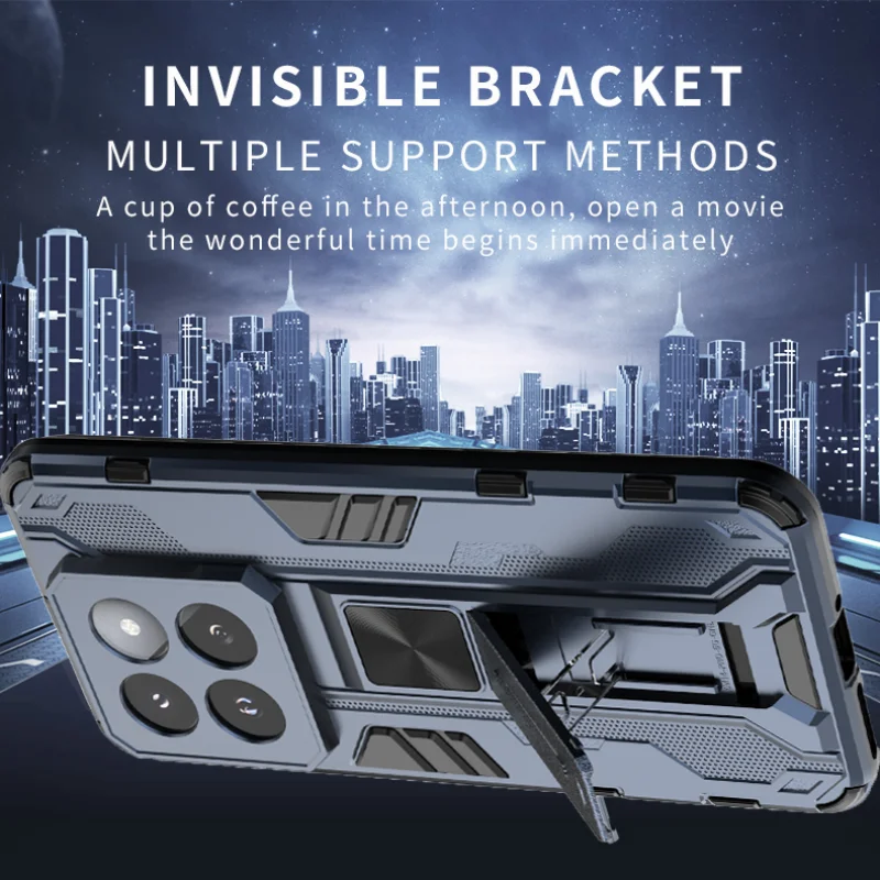 Shockproof Armor Magnetic Phone Case with Hard Holder