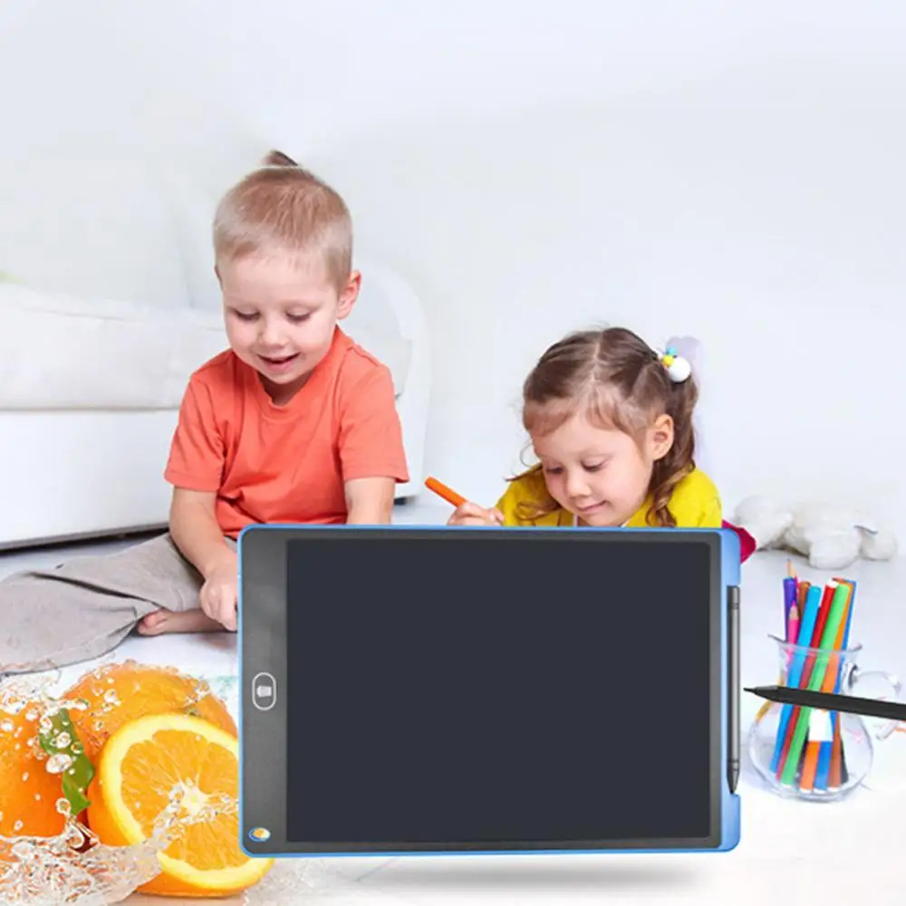 LCD 화면 전자 드로잉 보드 그리기 태블릿 쓰기 태블릿 다채로운 디지털 필기 패드 12 인치 그래픽 그리기 태블릿