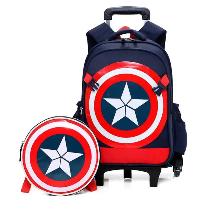 kids School trolley bag for boys Children school wheeled backpack Mochilas school bag with wheels School Rolling backpack Bags 1