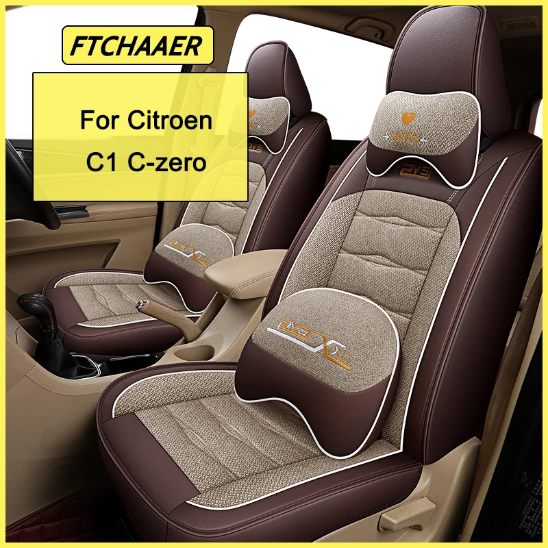 Coprisedile Auto Ftchaaer Per Citroen C1 C-Zero E-Mehari Ami Accessori Auto Interni (1 Sedile)