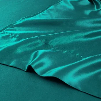 Luxury Queen Size Bed Sheets Set King High Quality Fitted Sheet Flat Sheet Pillowcase Solid Bed Set Bedsheet Sets - Image 5