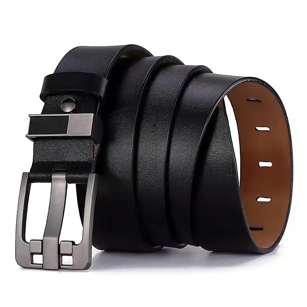 

Durable Wild Skirt Casual Pin Buckle Waistband Genuine Leather Belt Pants Bands Men Belts