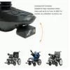 Electric Wheelchair Light 3 Pin XLR Head USB Charging Adjustable Angle LED Power Wheelchair Lighting Controller 4