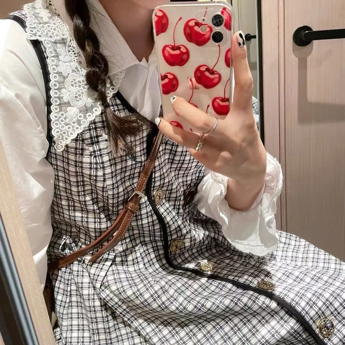 Refreshing Korean Cherry TPU iPhone Case