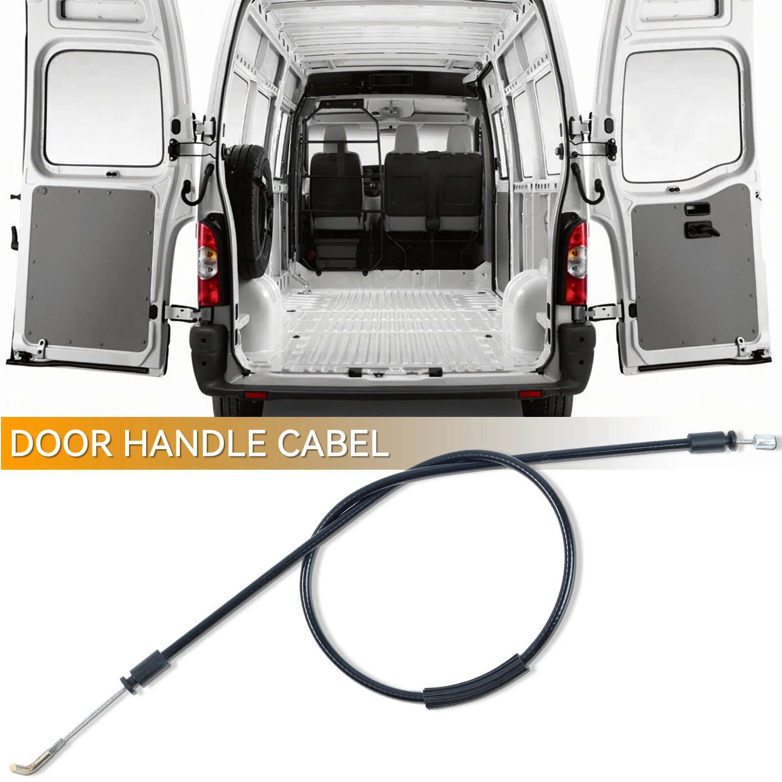 Rear Door External Latch Lock Cable for Renault Master Vauxhall Movano Nissan NV400 Tailgate Release Control Lock OE# 8200766888