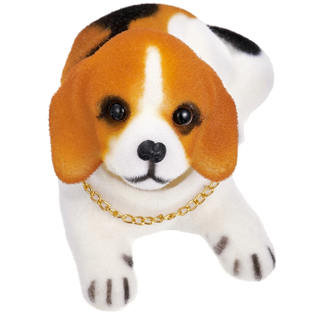 A50D Car Car Decoration Bobbing Ladder Dog Beagle Wobble Shaky with Necklace