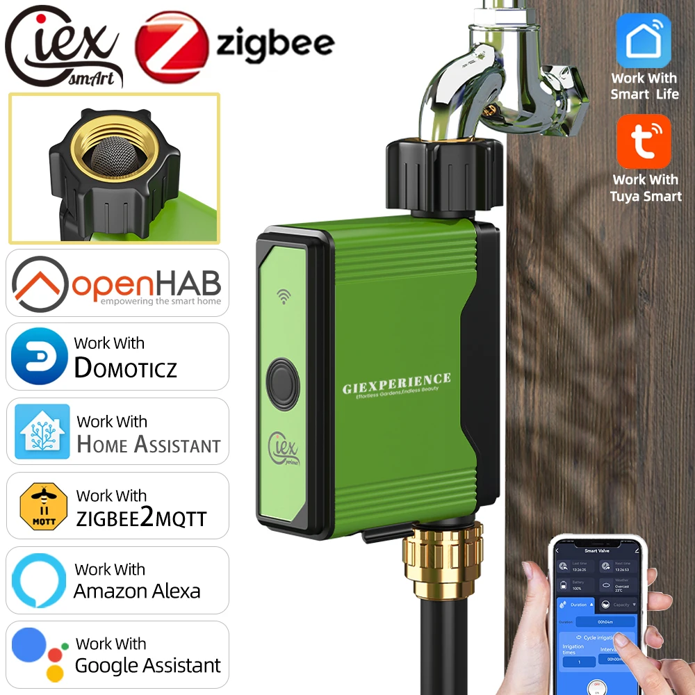 WIFI & ZIGBEE Garden Watering Timer Smart Sprinkler Drip Irrigation ...