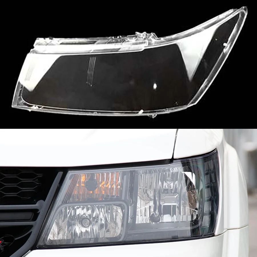 

Wooeight 1Pc Car Front Headlight Lens Cover Lampshade Glass Lampcover Caps Headlamp Shell For Dodge Journey 2009 2010 2011-2015