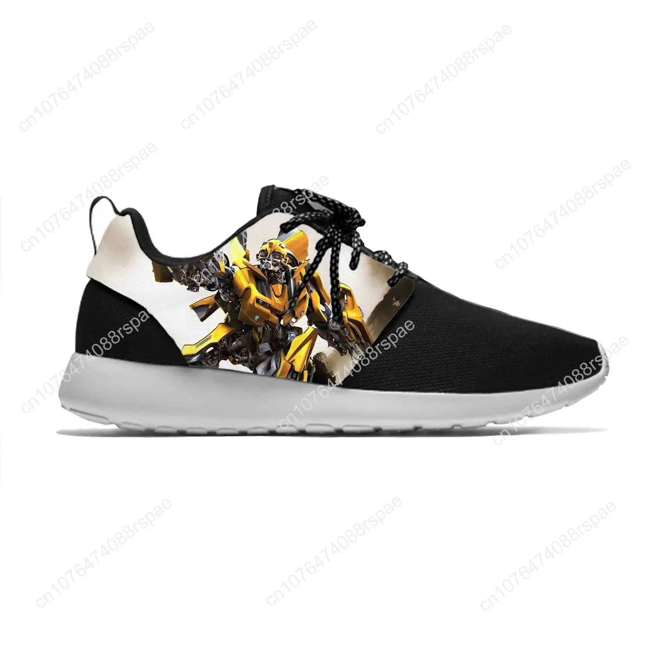 Anime Cartoon Manga Bumblebee Transformer Fashion Sport Running Shoes Casual Breathable Lightweight 3D Print Men Women Sneakers 3
