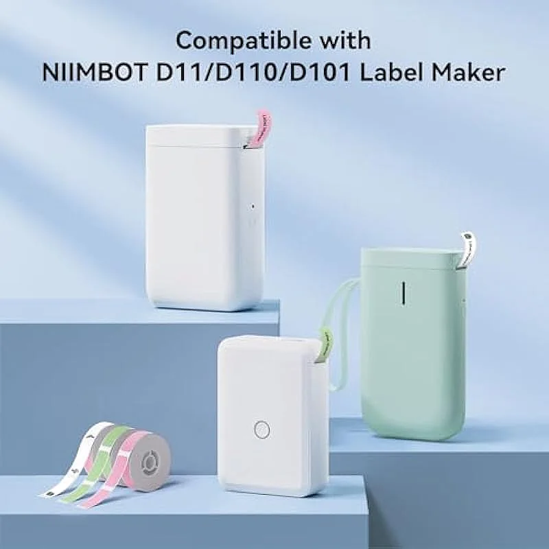 Niimbot D101 D11 D110 컬러 스티커, 열 라벨 태그, 방수 오일 방지, 모바일 미니 휴대용 프린터용