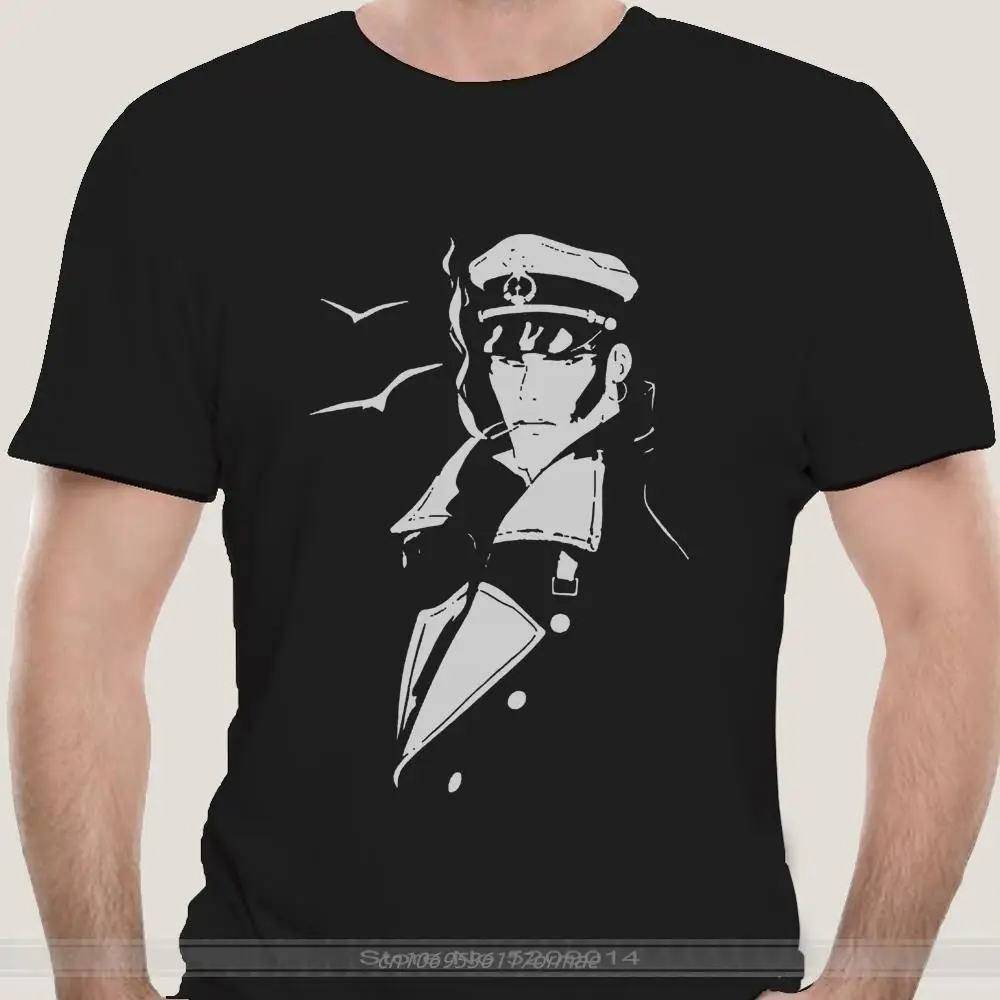 

Men T Shirt Black t-shirt corto maltese tshirts cotton tshirt men summer fashion t-shirt euro size