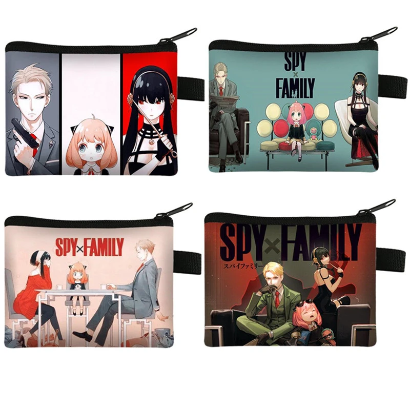 New Spy X Family Anime Wallet Cartoon Peripheral Card Holders 3d Print Coin Purse Zipper Key Storage Bag 14cm Purse Kids Gifts Action Figures Aliexpress