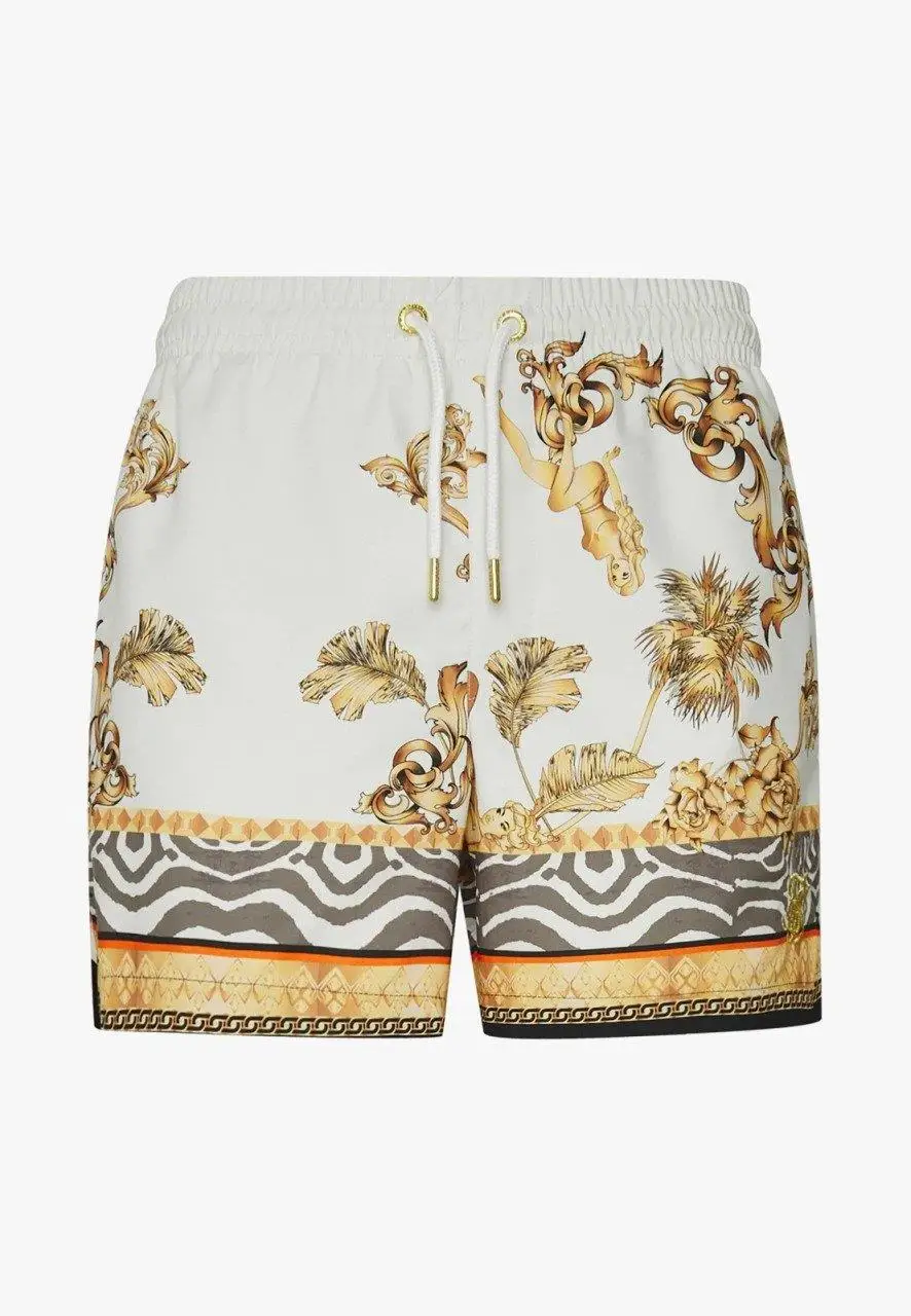 Стандартные мужские шорты SikSilk белые Властелин для плавания | Мужская одежда