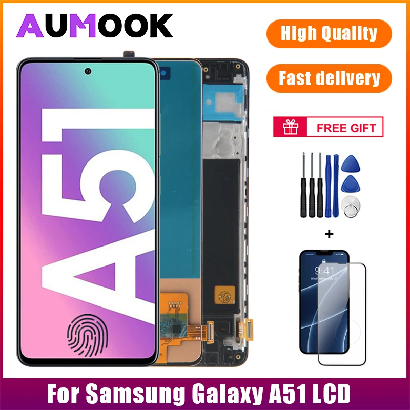 Original-Amoled-Display-For-Samsung-Galaxy-A51-LCD-Touch-Screen ...