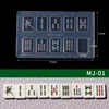 Chinese 3D Mahjong Art Nail Kit Silicone Molds New Year Trendy Lucky Carving Molds UV Gel Stamper Makeup DIY Chic Manicure Tools 3