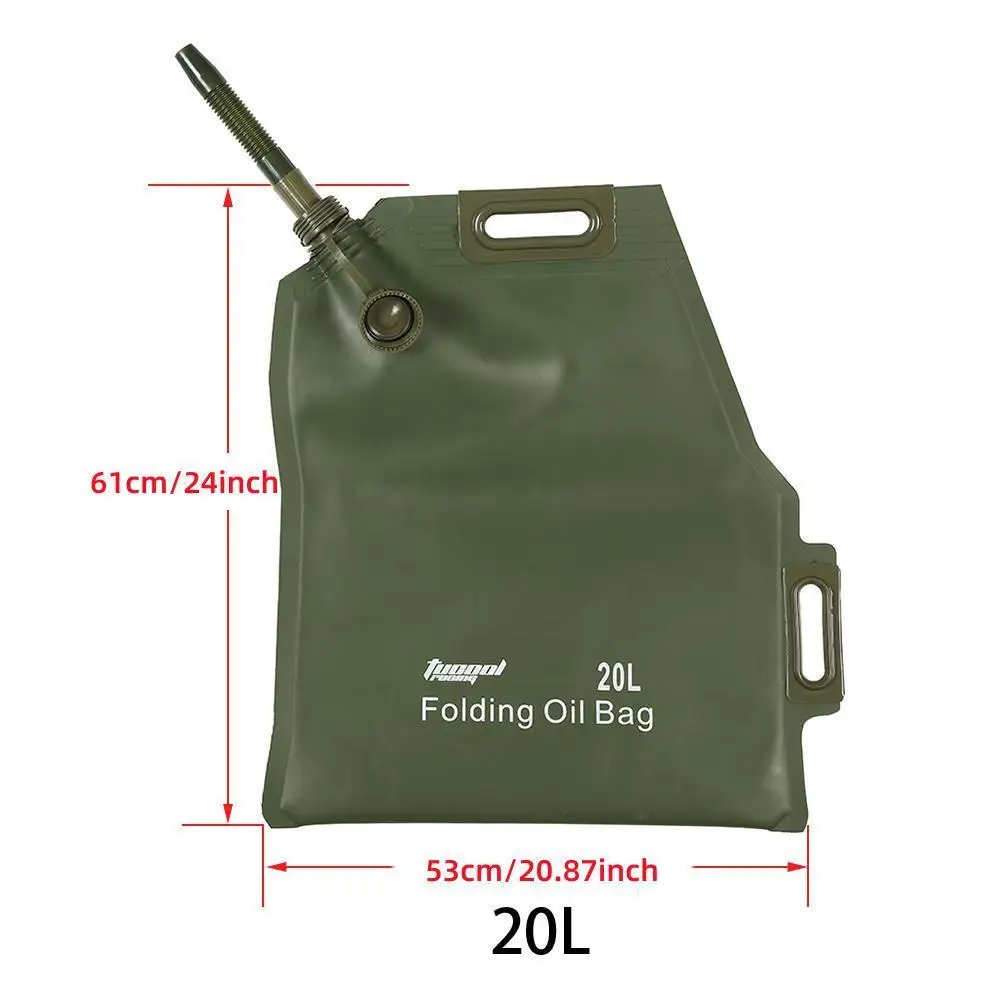 5/10/20/30 Liters Portable Fuel Bag Car Oil Bag Car Motorcycle Universal Off-road Spare Gasoline Tank