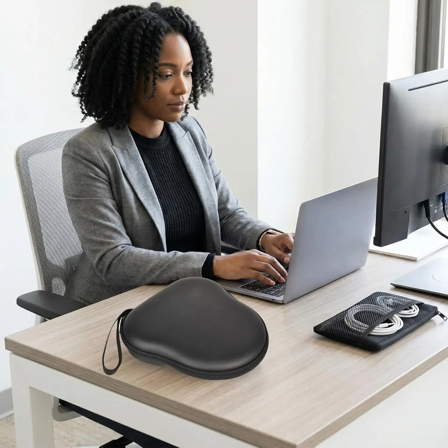 Protective Hard Shell Headphone Case with Active Noise Canceling Feature