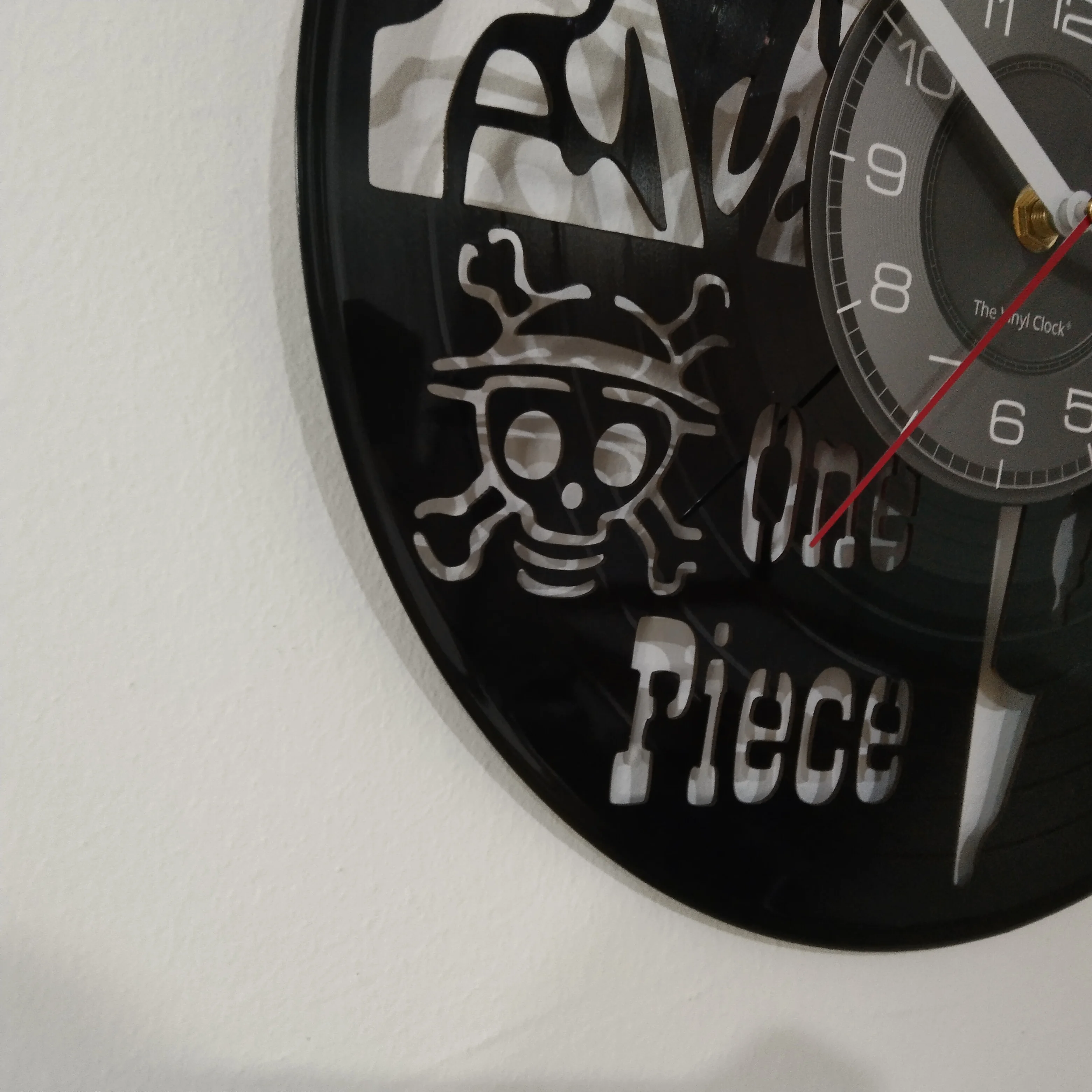 Luffy Character ONE PIECE Vinyl Record Wall Clock