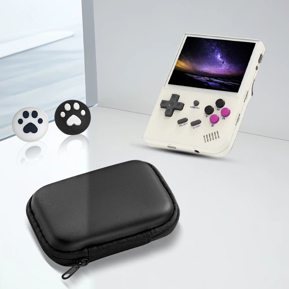 Durable EVA Hard Carrying Case with Joystick Caps Protection for Retro Handheld Consoles