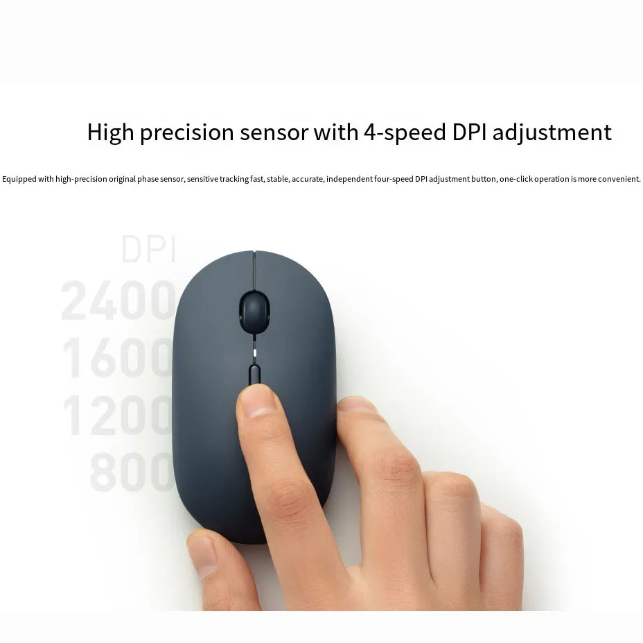 Wireless Mouse Wireless Optical Mouse Original Xiaomi Mi Portable 3 Mouse Optical Wireless Bluetooth 4.2 RF 2.4GHz 2400DPI Adjustable Dual Mode Connect For Laptop PC