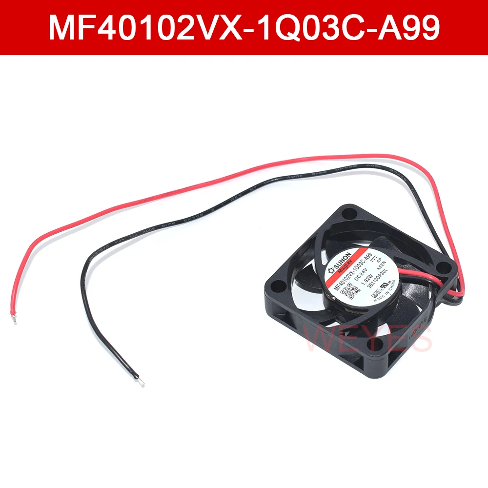 

New 3D Printer 40MM Fan MF40102VX-1Q03C-A99 For SUNON Cooler 40*40*10MM Square Cooler DC24V 1.92W 2-Pin