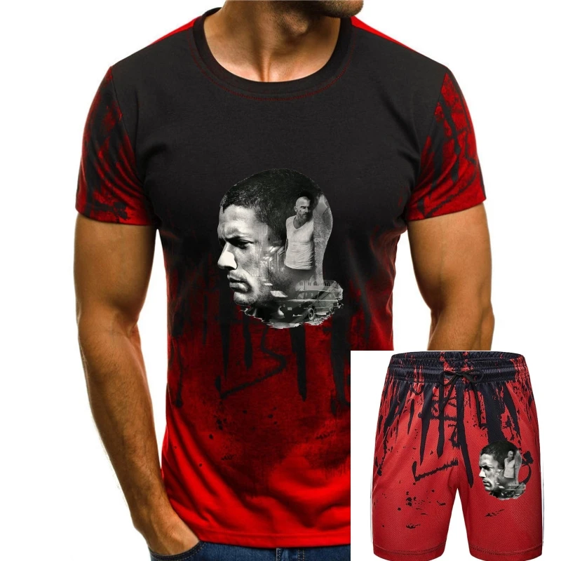 

Prison Break T Shirts for Men Funny T-Shirts Tee Shirt Short Sleeve Clothes Printed