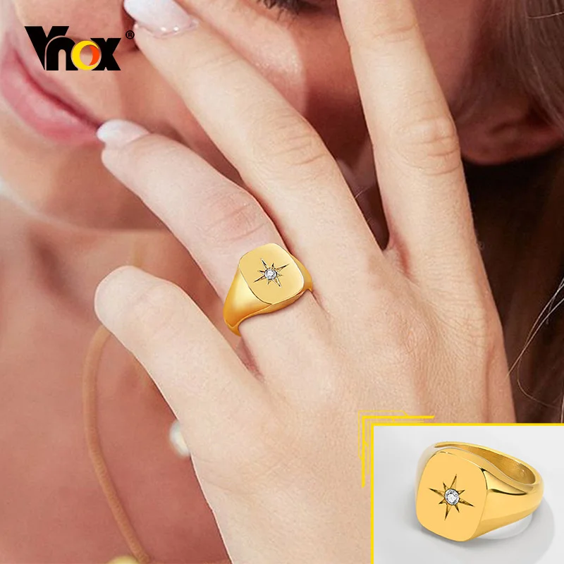 Ring Gold Stainless Steel Stainless Steel | Gold Stainless