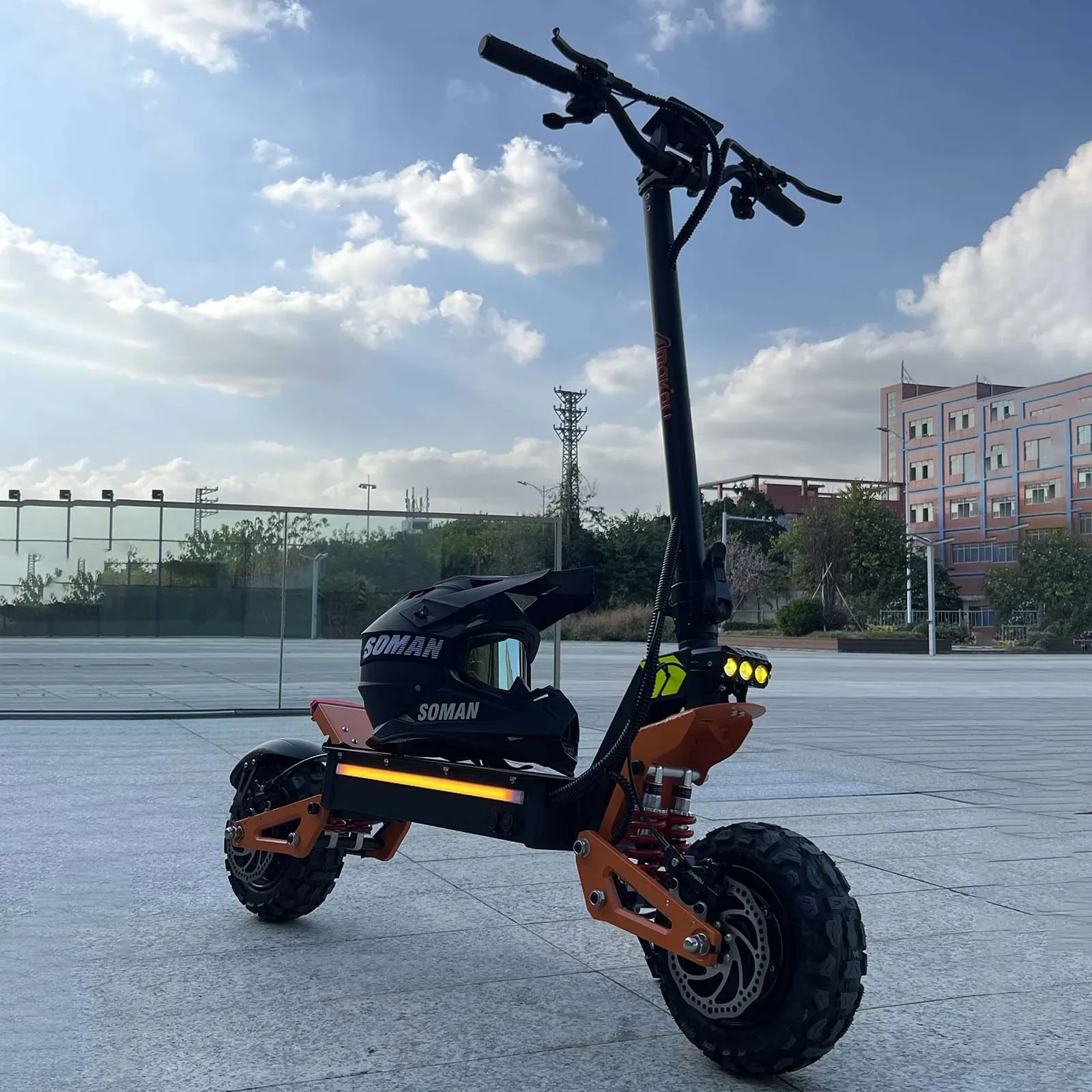 6000W 60V 40V dual motor electric scooter dual suspension shock absorption maximum speed 95km/h 11 inch off-road tyres electric scooter