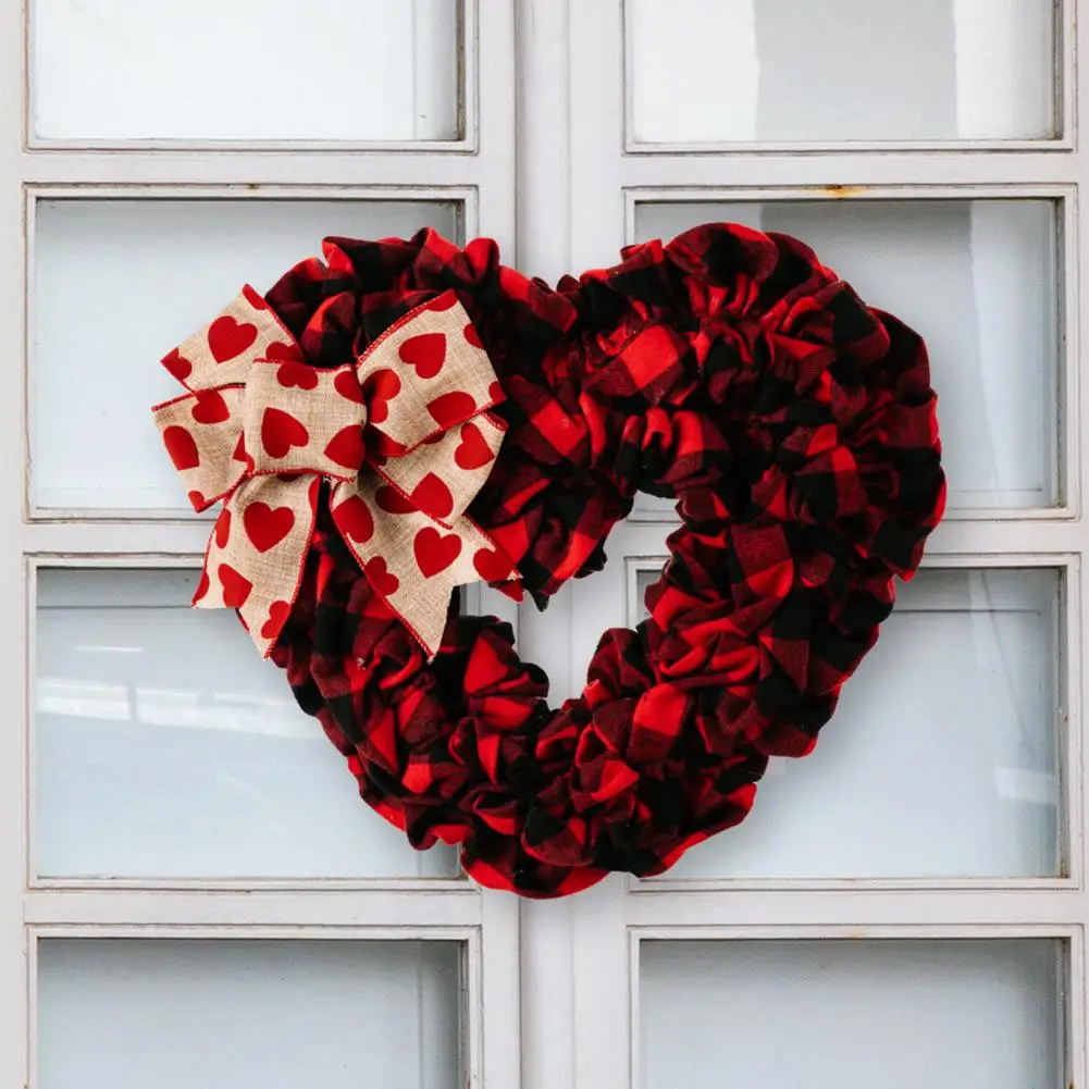 

Elegant Valentine Day Garland Valentine Day Garland Romantic Heart Shaped Wreaths for Valentine's Day Home Decor Love for Front