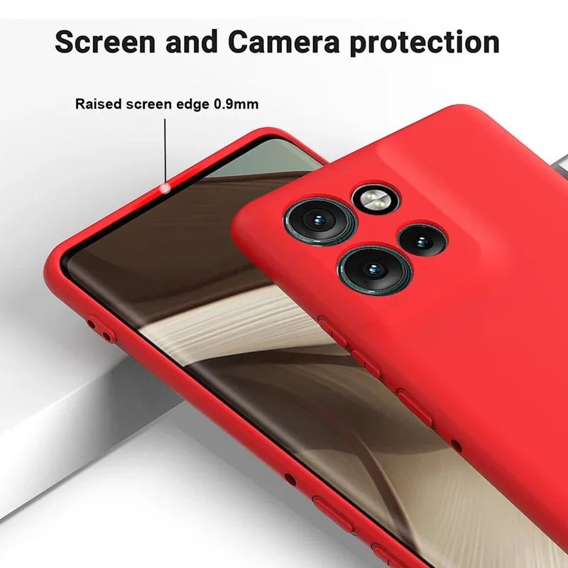Soft Premium Liquid Silicone Case with Flocking Interior and Strap