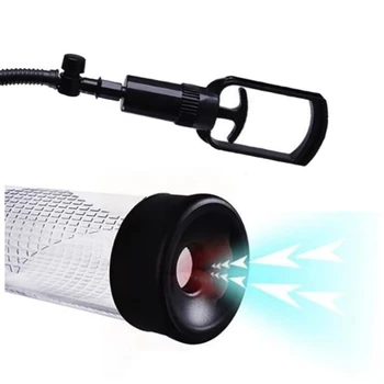 Penis Pump Manual Assist Erection Massager Penis Enlarger Vacuum Pump Penile Extender Trainer Erotic Adults Sex Product for Man 4