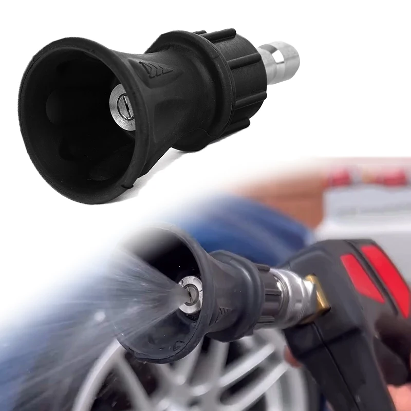 

Брызгозащищенная насадка-оболочка из нержавеющей стали, насадка для водяного пистолета высокого давления с быстроразъемным разъемом 1/4, насадка для вентилятора с твердым резиновым рукавом