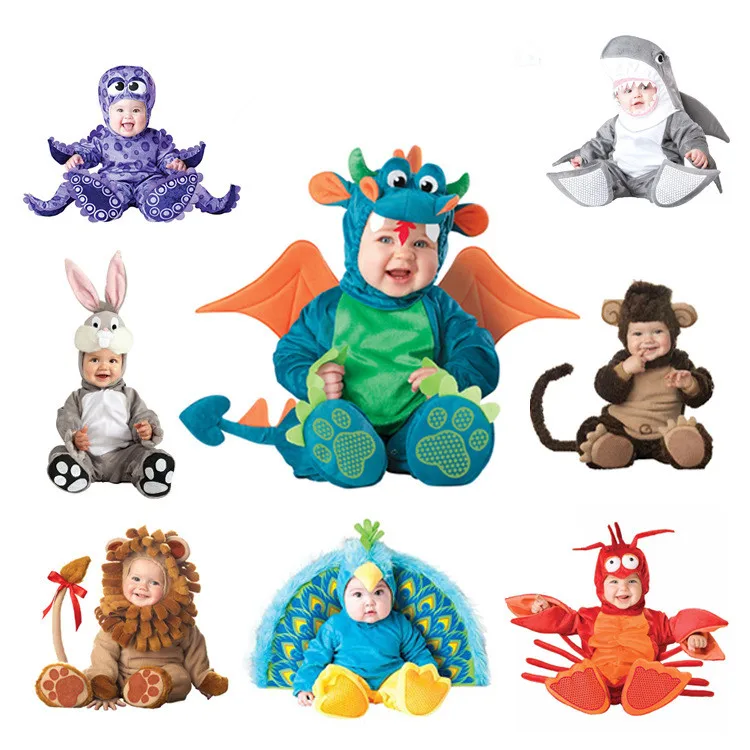 

Новинка 2023, Рождественский детский комбинезон на Хэллоуин, костюмы для выступлений с животными, могут быть использованы мальчиками и девочками