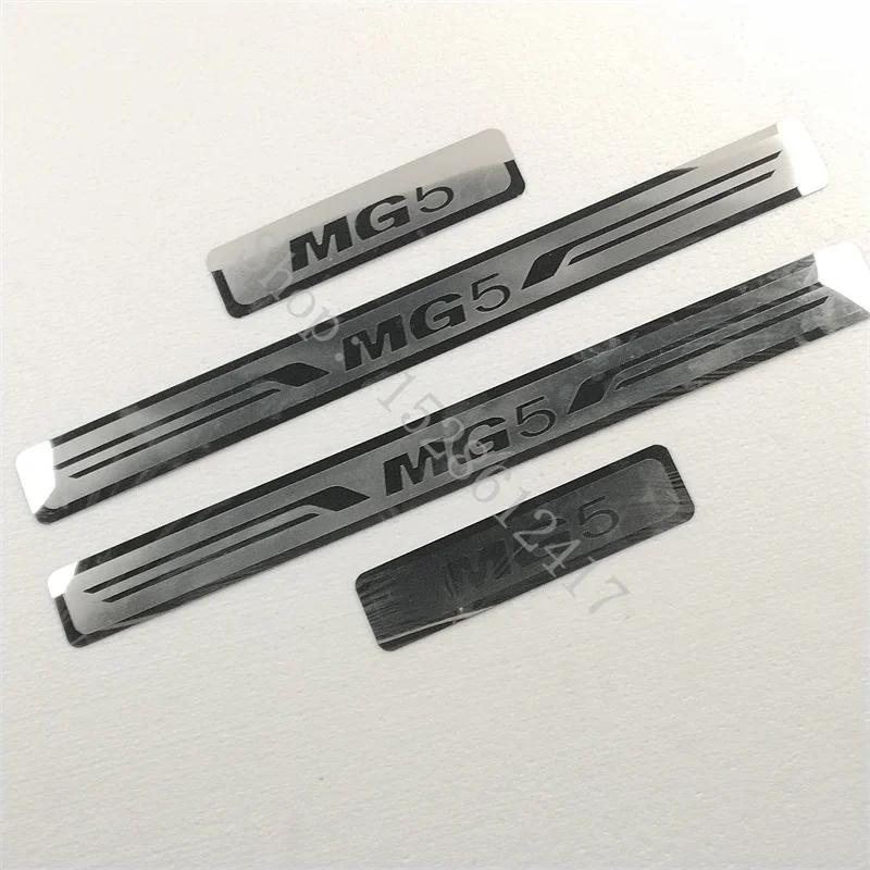 

For MG MG5 2020 2021 2022 2023 2024 Car Accessories Door Sill Pedal Protector Scuff Plate Auto Thresholds Sticker Styling Trim