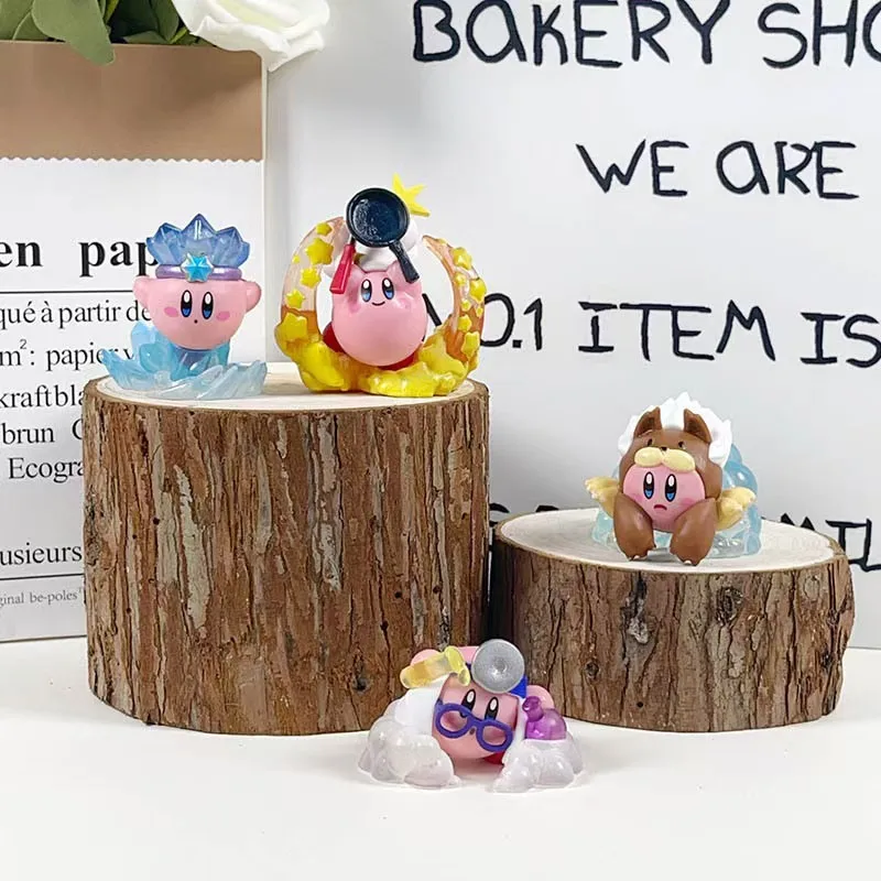 Game Kirby Action Figures Cute Cartoon Characters Desktop ornaments Figurine PVC Model Fans Collection Birthday Gift for Fans view 5